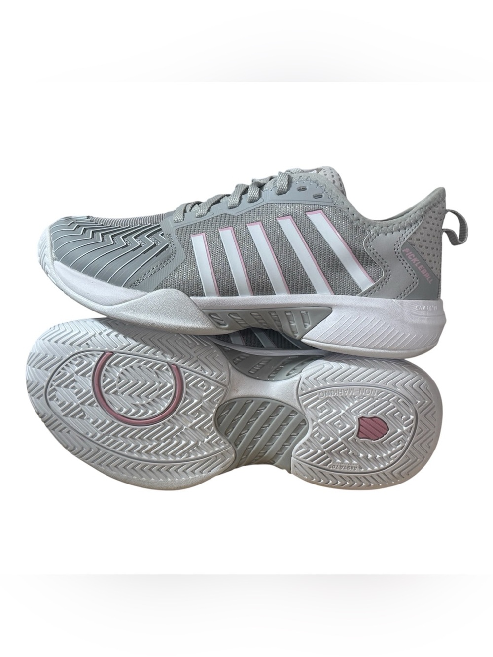 K-Swiss Pickleball Supreme Shoes 97916-023 Vapor Blue / Coral Blush Women's 8